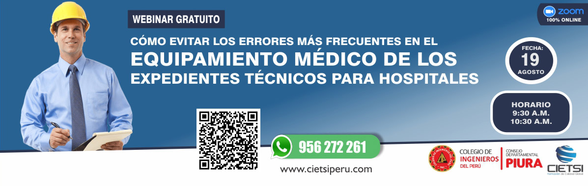 webinar gratuito cOmo evitar los errores mAs frecuentes en el equipamiento mEdico de los expedientes tEcnicos hospitalarios